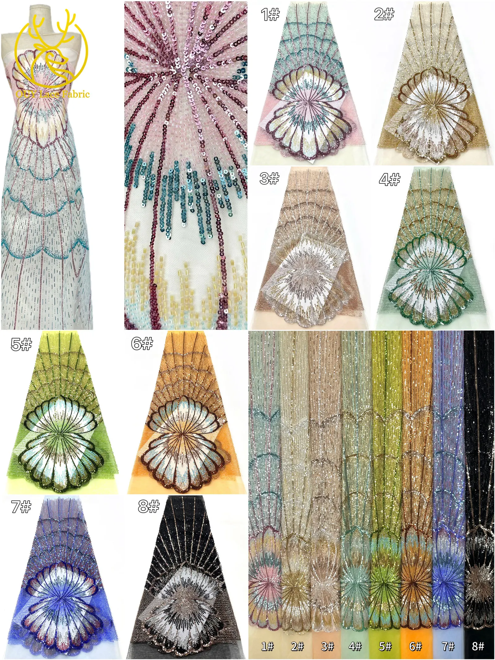 ผ้าลูกไม้ปักเลื่อมหรูหรา ลดราค - Sewing Net บทวิจารณ์และราคา