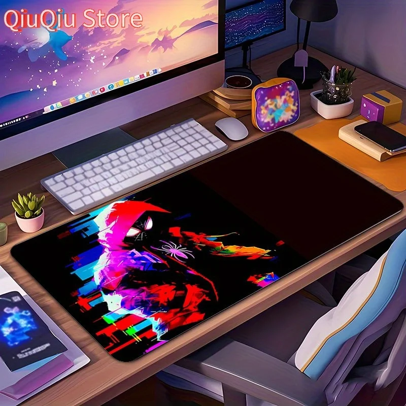 

Giant Mouse Pad Featuring The Miles Morales 3 Theme, Designed for E-Sports And Gaming. This Desktop Mouse Pad Has a Non-Slip Rub