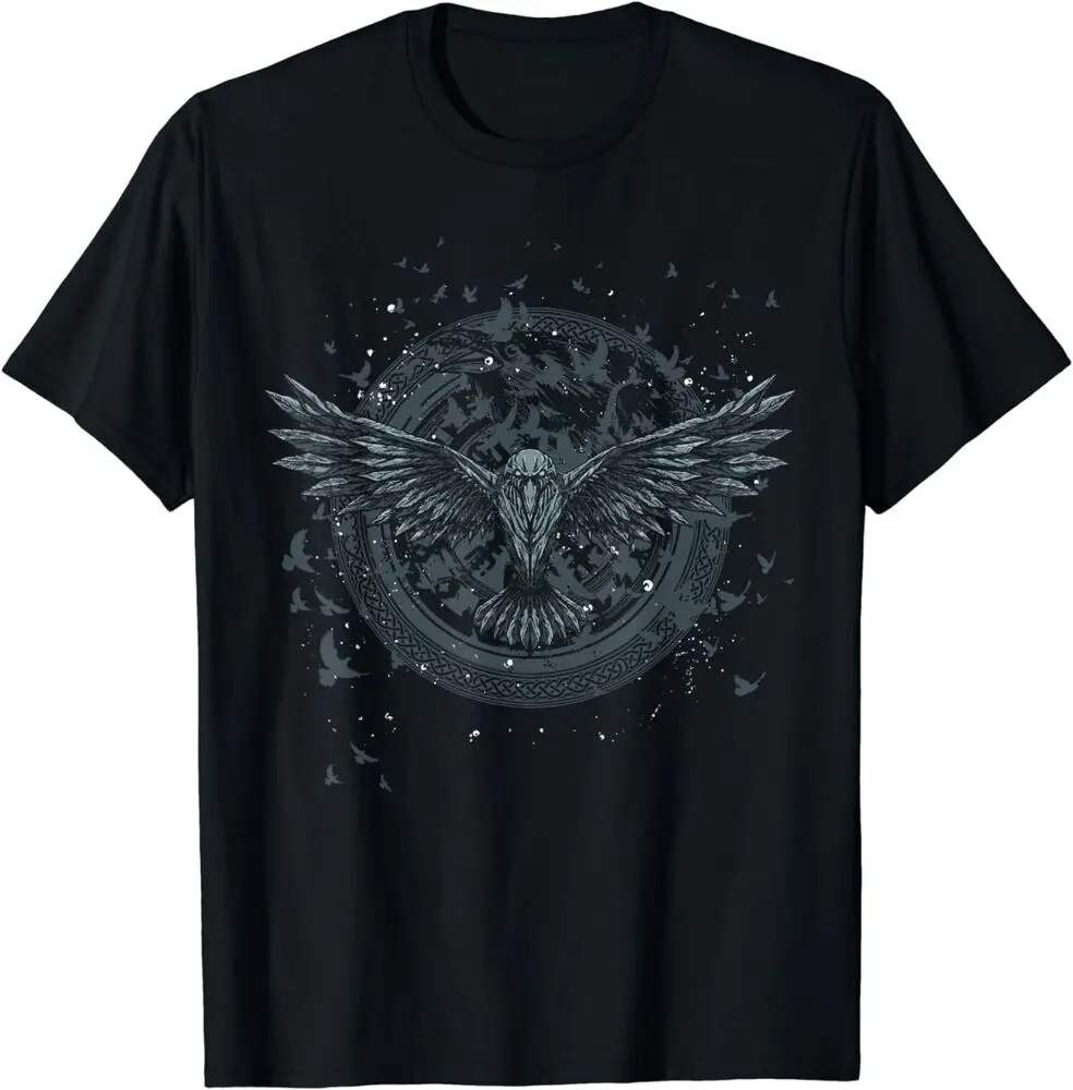 Scandinavian Raven Nordic Mythologys Valhalla Odin  Tee   Anime Graphic T-shirts for Men Clothing Women