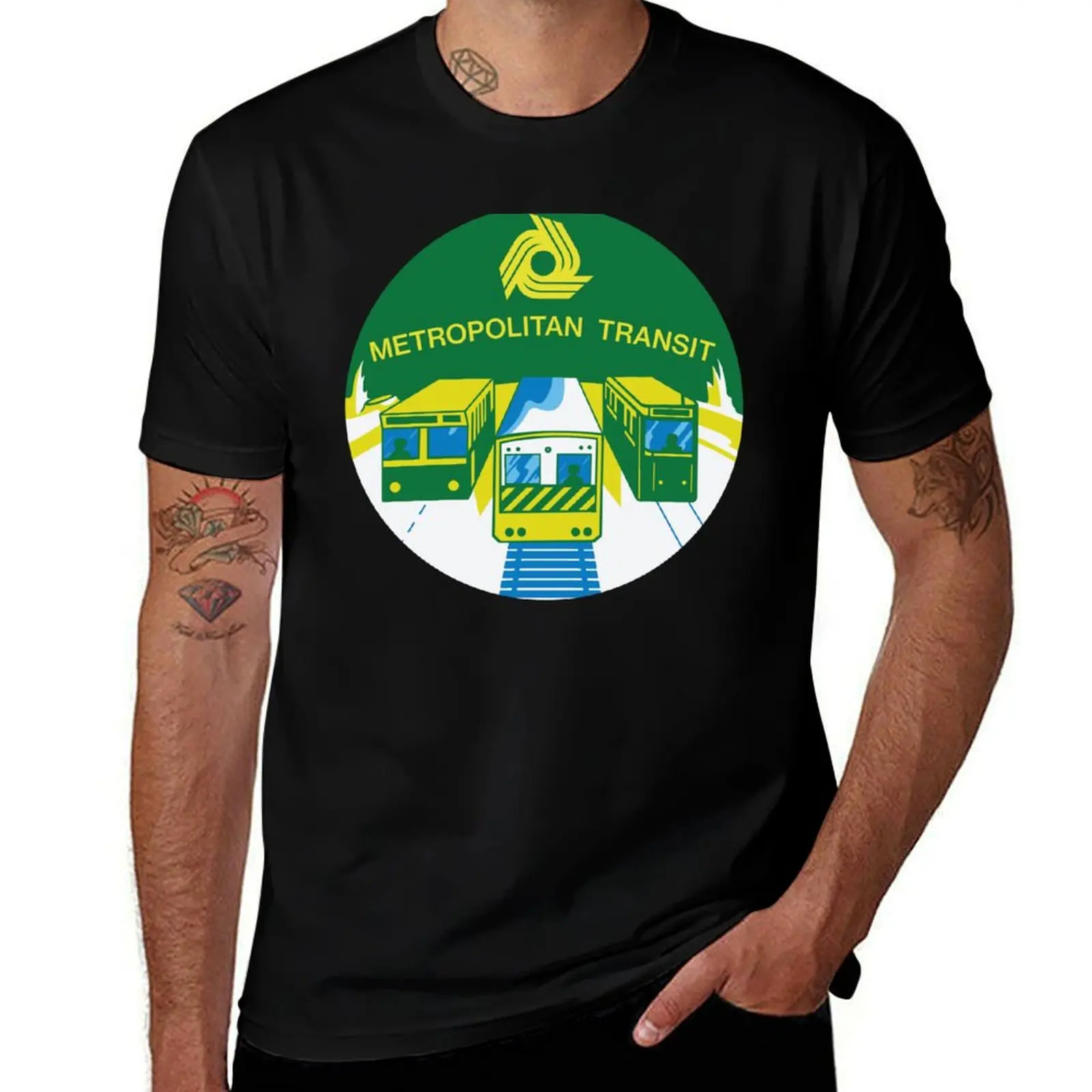 Metropolitan Transit Authority Melbourne Badge T-Shirt cotton t shirts high quality T-Shirt