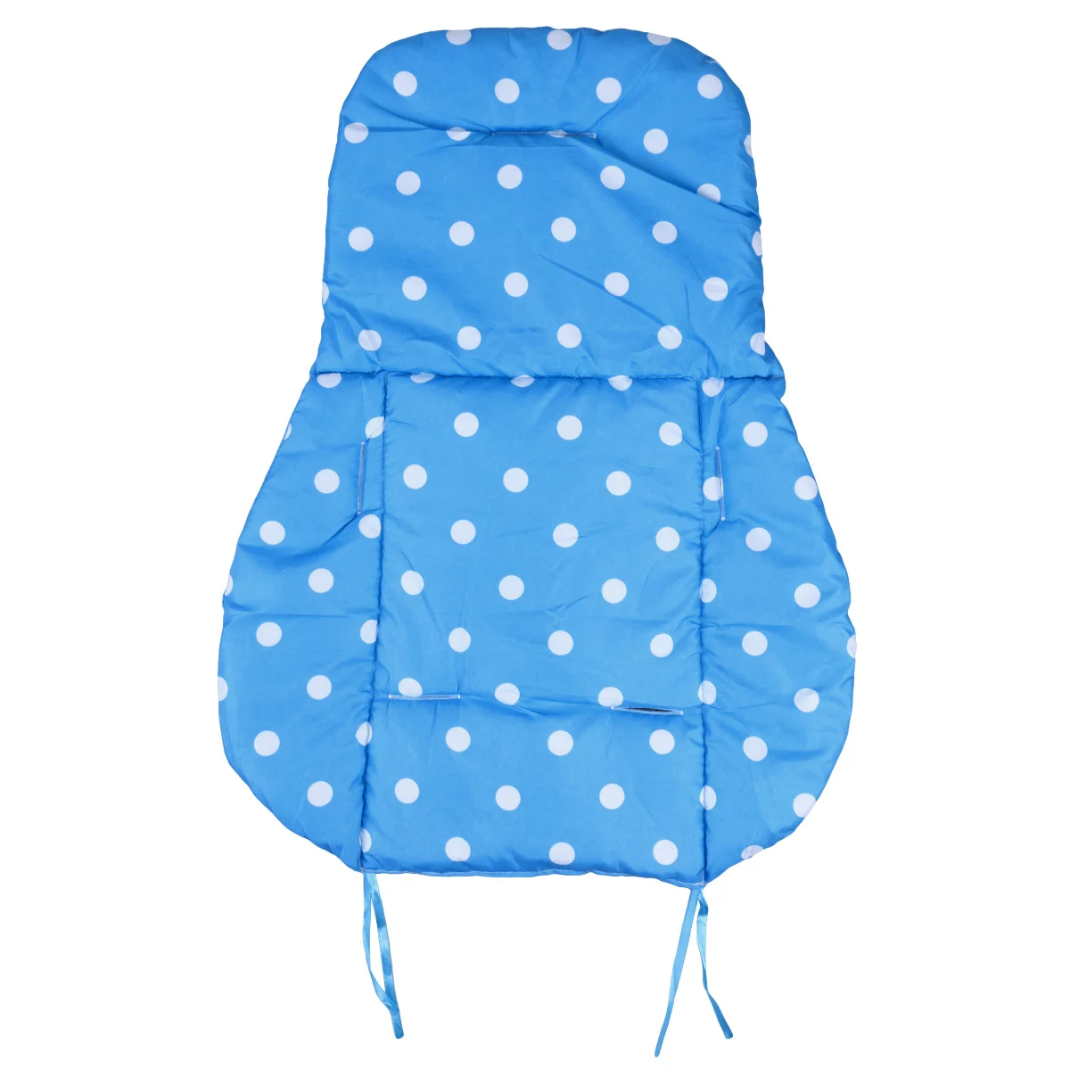 

Очень толстая мягкая подушка для детской коляски, универсальная подходит для стульев для колясок, дышащая водонепроницаемая двухсторонняя синяя хлопковая коляска