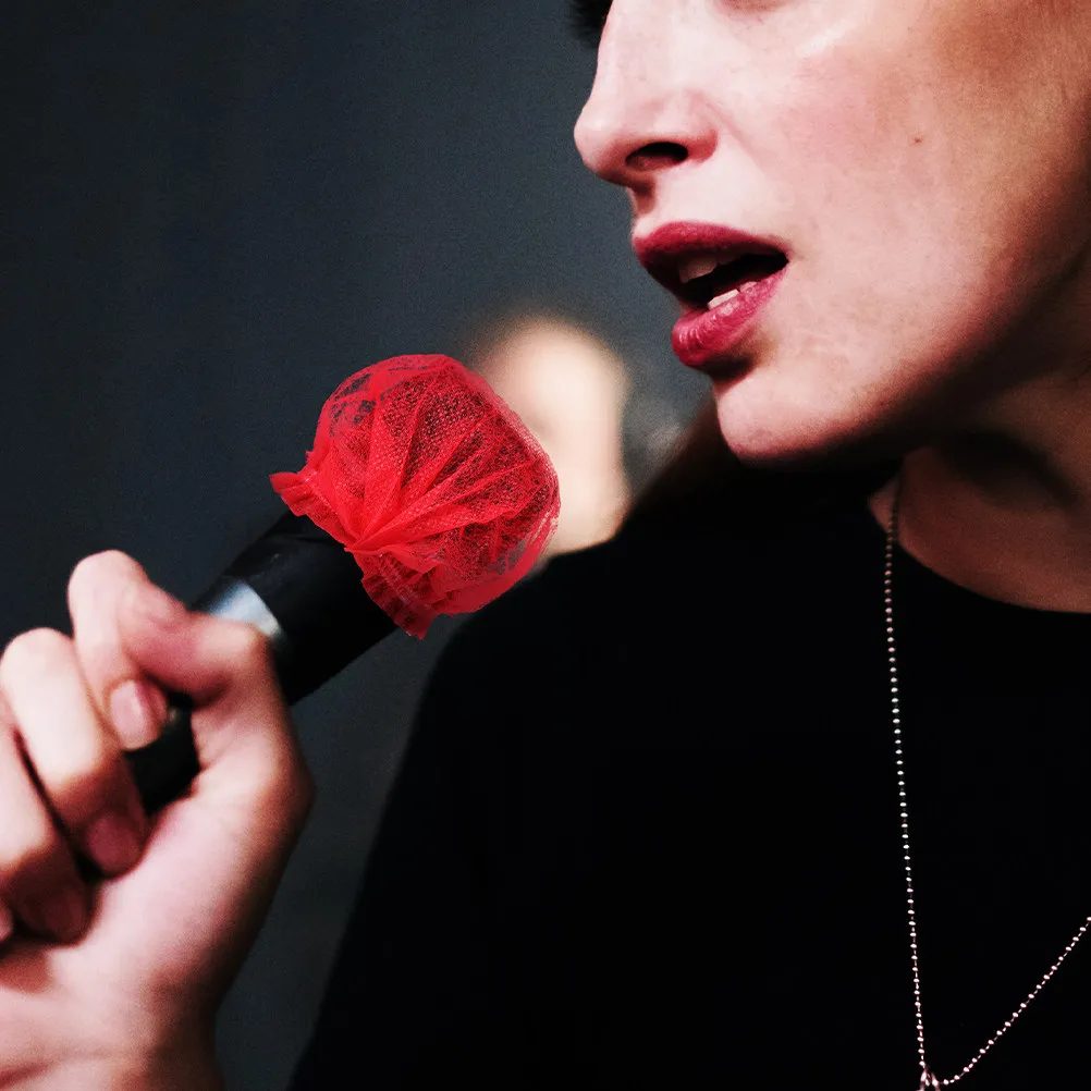 

80 шт. одноразовых нетканых чехлов для микрофонов, защитные накладки для микрофонов для записи и живых выступлений