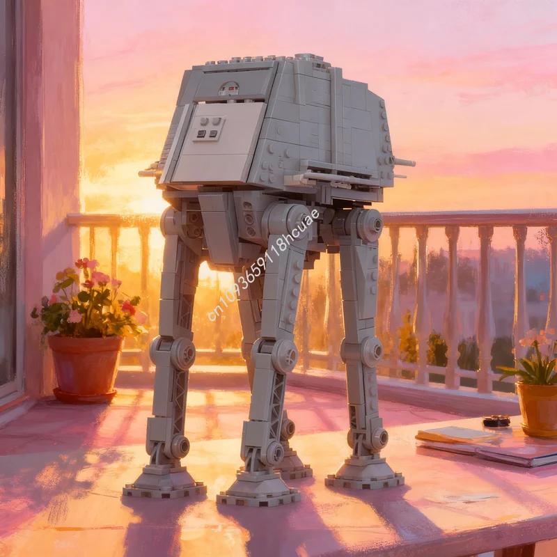 

1194pcs MOC Micro Diorama A Fallen Star Battle Model Building Blocks Toy Architecture Brick Creative Christmas Gifts Kids