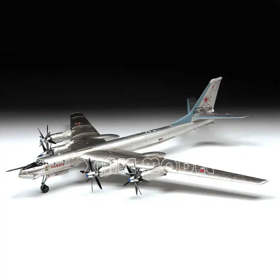 ZVEZDA 플라스틱 조립 항공기 모델 키트 7038 Tu-95 소련 터보프로펠러 전략 폭격기 1/144