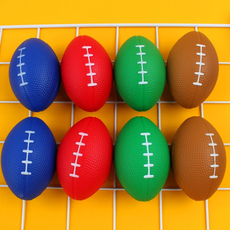 1pc Pu Schaum Solide Rugby Grip Ball Für Release Druckentlastung Fußball Spielzeug Ball