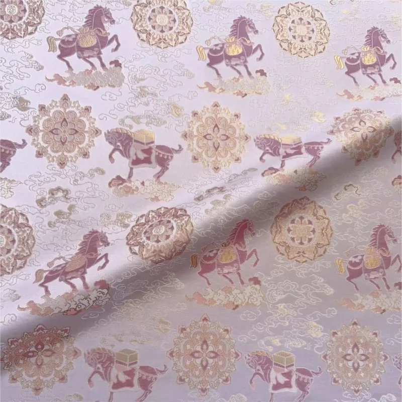 

Golden-colored jacquard fabric Chinese-style vest cheongsam and Hanfu women's clothing