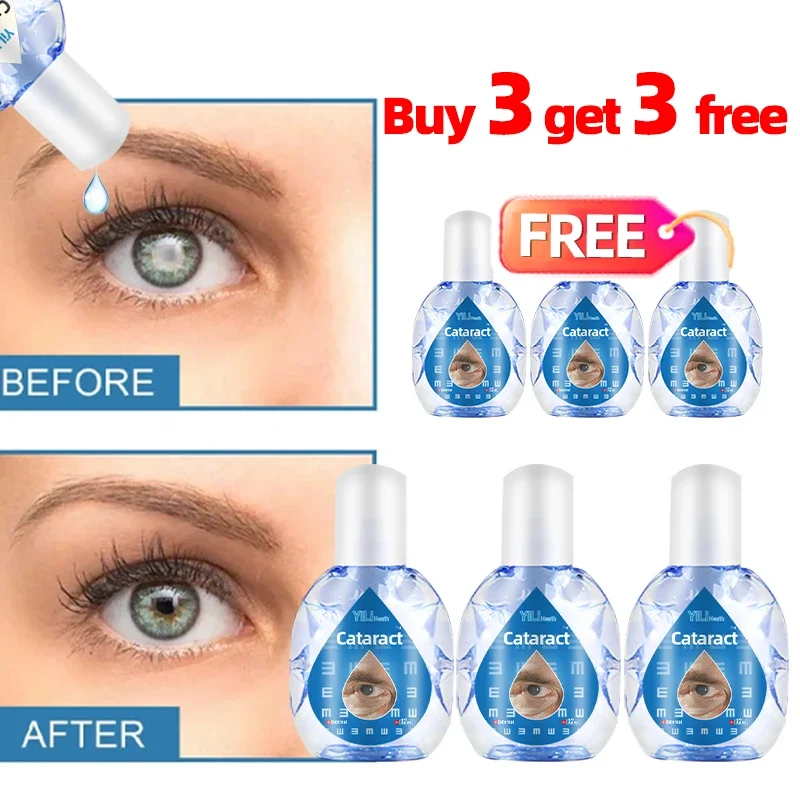 6Pcs Cataract Removal Medicine Improve Eye Discomfort Blurred Vision Macular Degeneration Presbyopia Treatment Eyes Drops