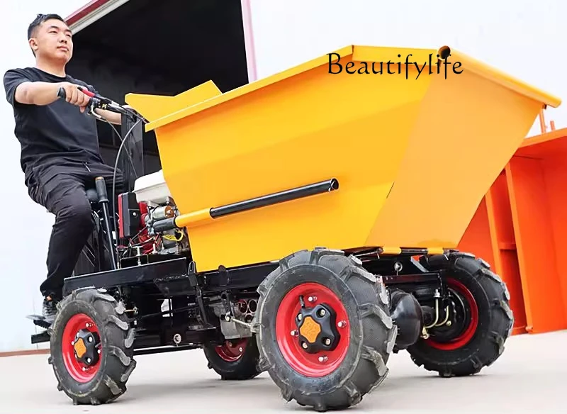 

Construction site agricultural diesel dump truck with seat climbing transportation new model