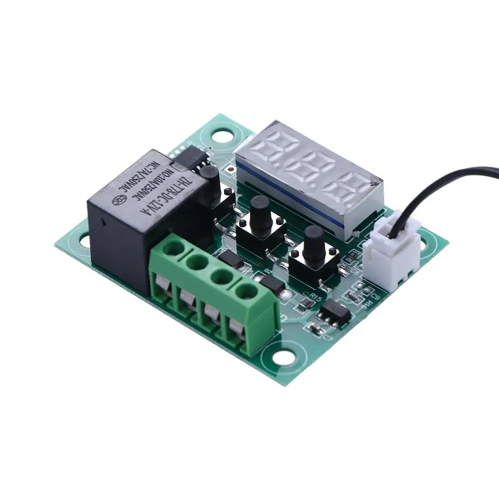 Dual Module Temperatuurregelaar Regulator Sensor Temperatuurregelaar LED Display DC12V Thermostaat W1209