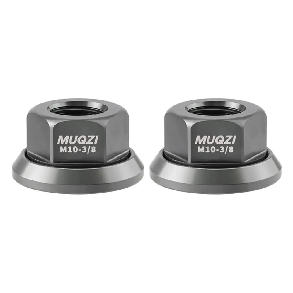 2pcs M9/M10/M10*3/8 Bicycle Hub Nut Aluminum Alloy Anti-rust Rear Axle Screw High Strength Anodizing
