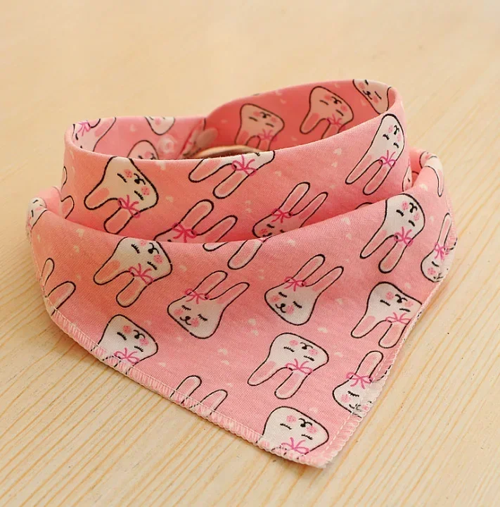 Cotton Triangle Bandana Bibs Baby Babador Feeding Smock Infant Burp Cloths Cartoon Saliva Towel Baby Eating Accessory Baby Stuff