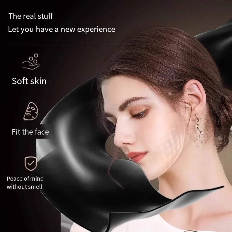 Máscara de beleza fóton de silicone led pele macia anti-rugas anti-envelhecimento brilho anti-acne usb eletrônico desbotamento linhas finas brilho
