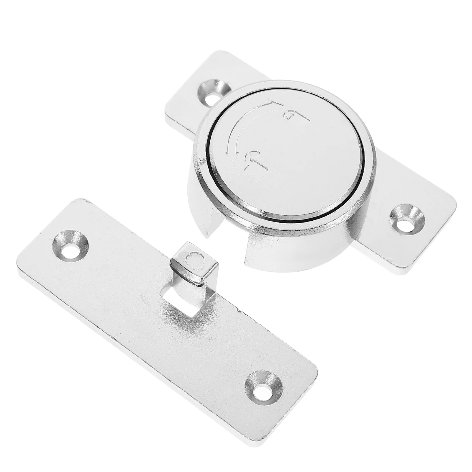 

Revolving Door Buckle Lock Latches Zinc Alloy Rotatable Bolt Bedroom Gate Hardware Safety Slide Door Security Round Internal