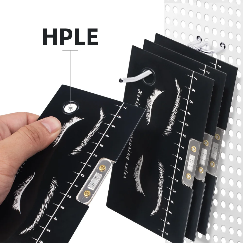 5/10pcs Microshading Eyebrow Tattoo Stencil Ruler Three-Point Positioning Reusable Template Eyebrow Tattoo Balance Measure Tool