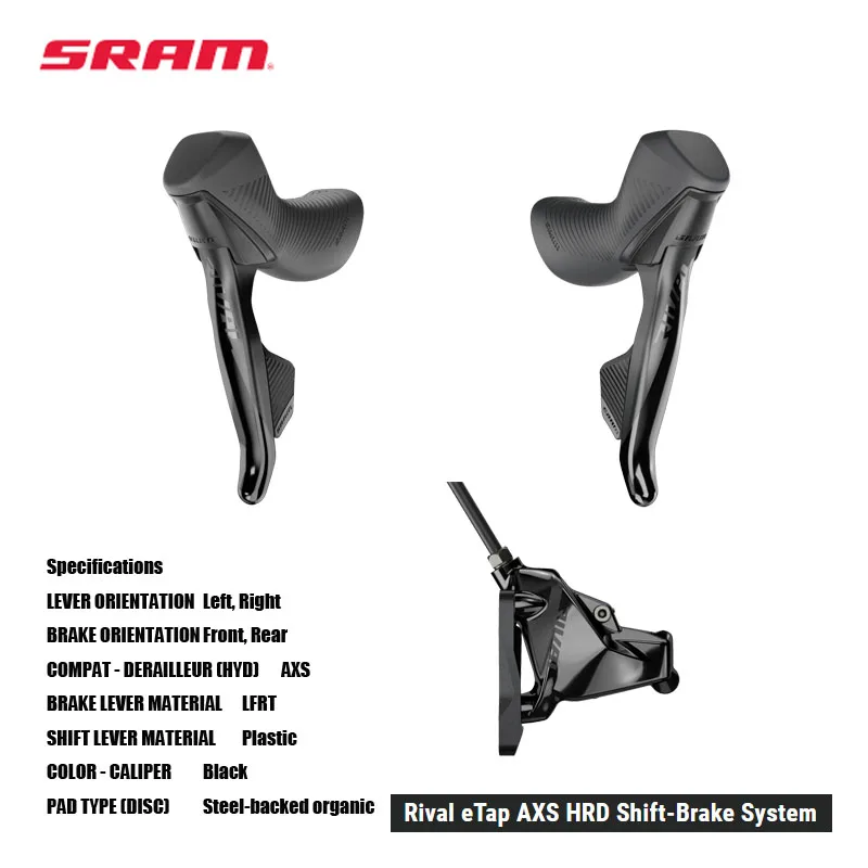 SRAM Rival eTap AXS Groupset HRD Shift-Brake System Rear Derailleur Front Derailleur Rival Crankset Rival XG-1250 Cassette