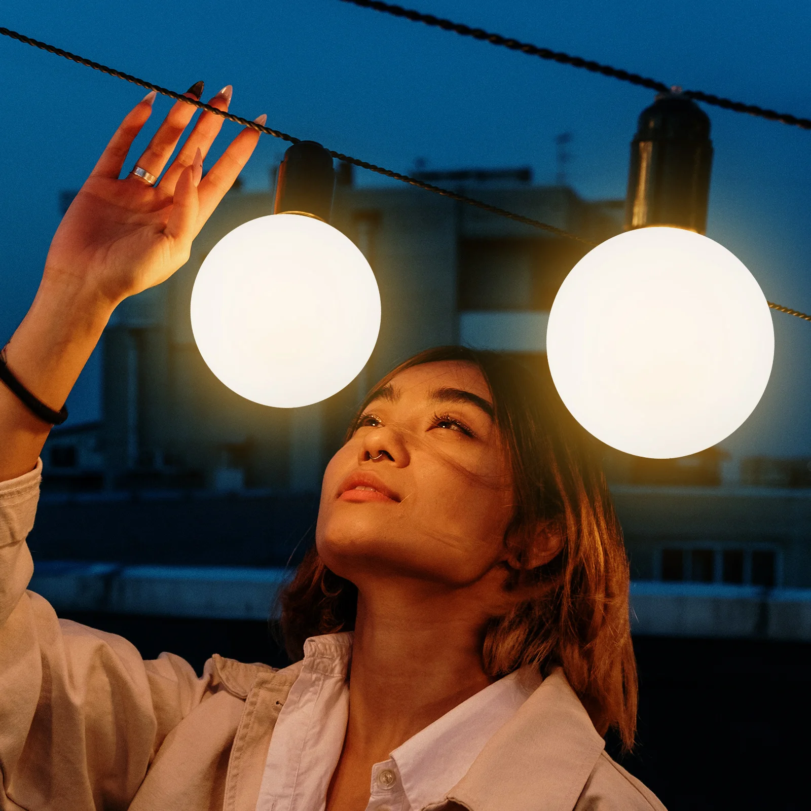 

Outdoor Lamp Shade Replacement Acrylic Globe Light Cover for Wall Lamp Post Pendant Chandelier Porch Ceiling Bathroom Fixture