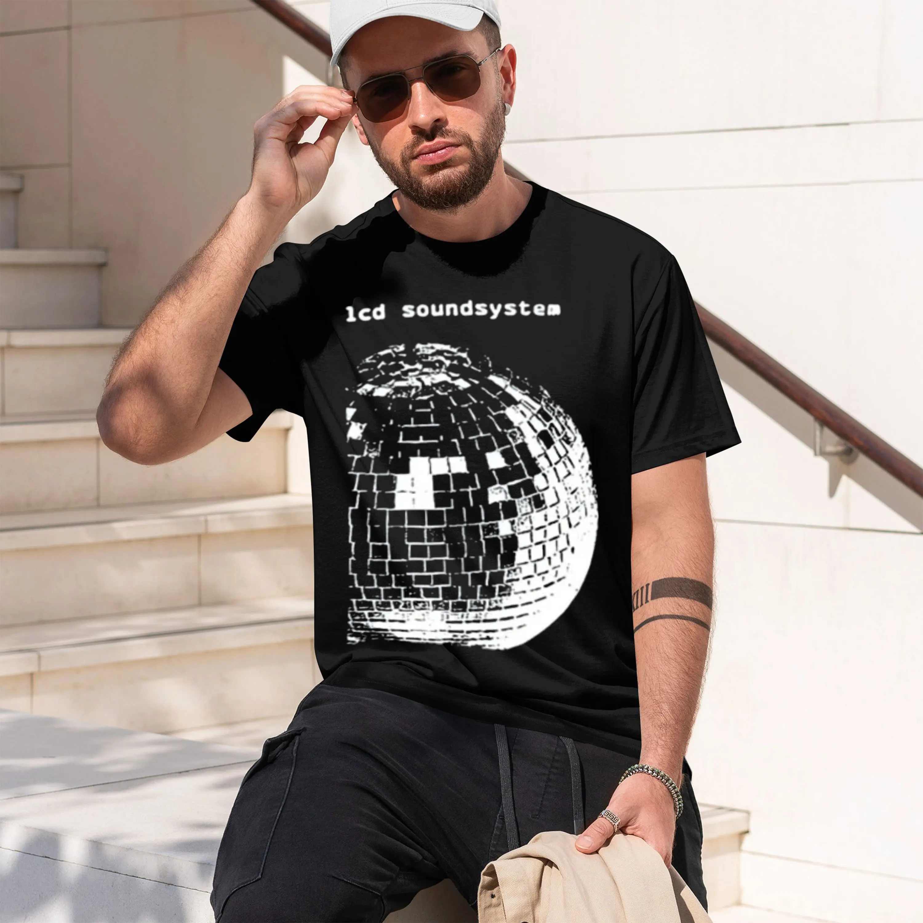 2026 New Model 12 LCD Soundsystem Logo Funny T-Shirt Humor Funny Graphic Tee Y2k Men's Fashion Simple Short Sve Blouses Husband