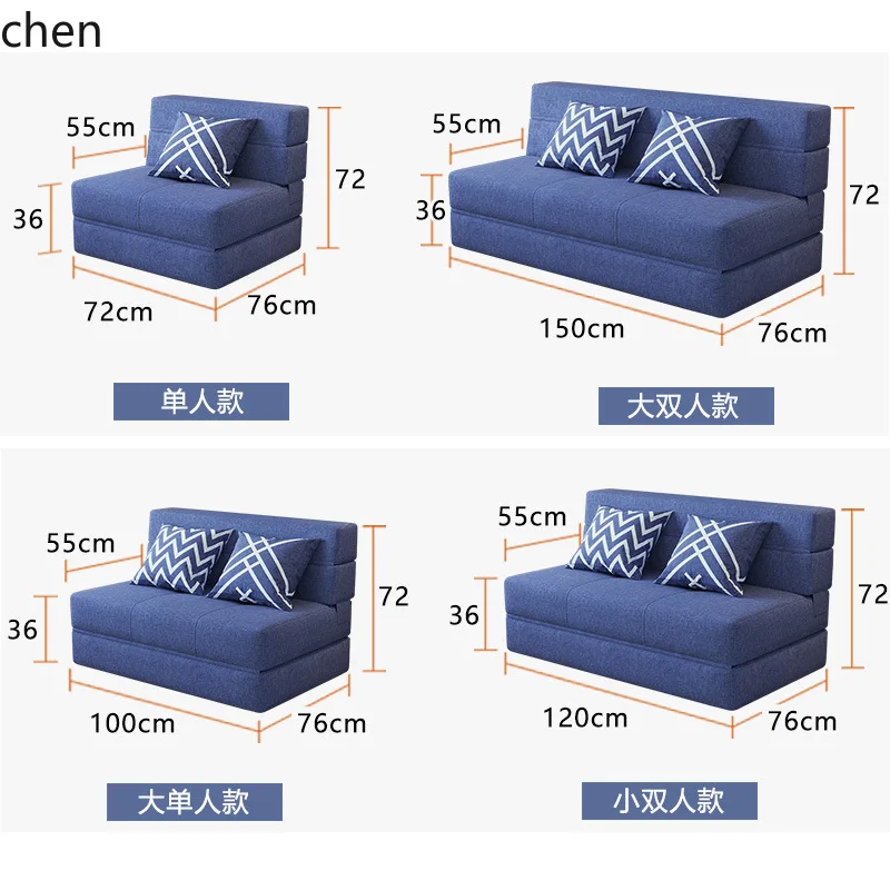 ZML Lunch Break Bed Office Home casual Sofa Bed Home double Sofa Bed
