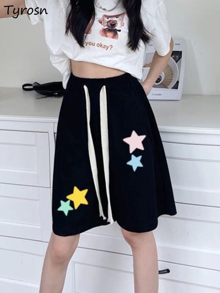 

Shorts Women High Waist Design Fashion Simple Straight All-match Summer American Style Loose Ladies Leisure Cozy Personality New