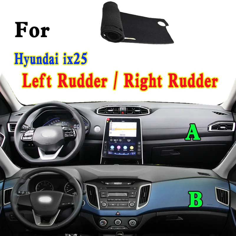 

For Hyundai Creta Cantus ix25 Car-Styling Dashmat Dashboard Cover Instrument Panel Insulation Sunscreen Protective Pad Ornaments