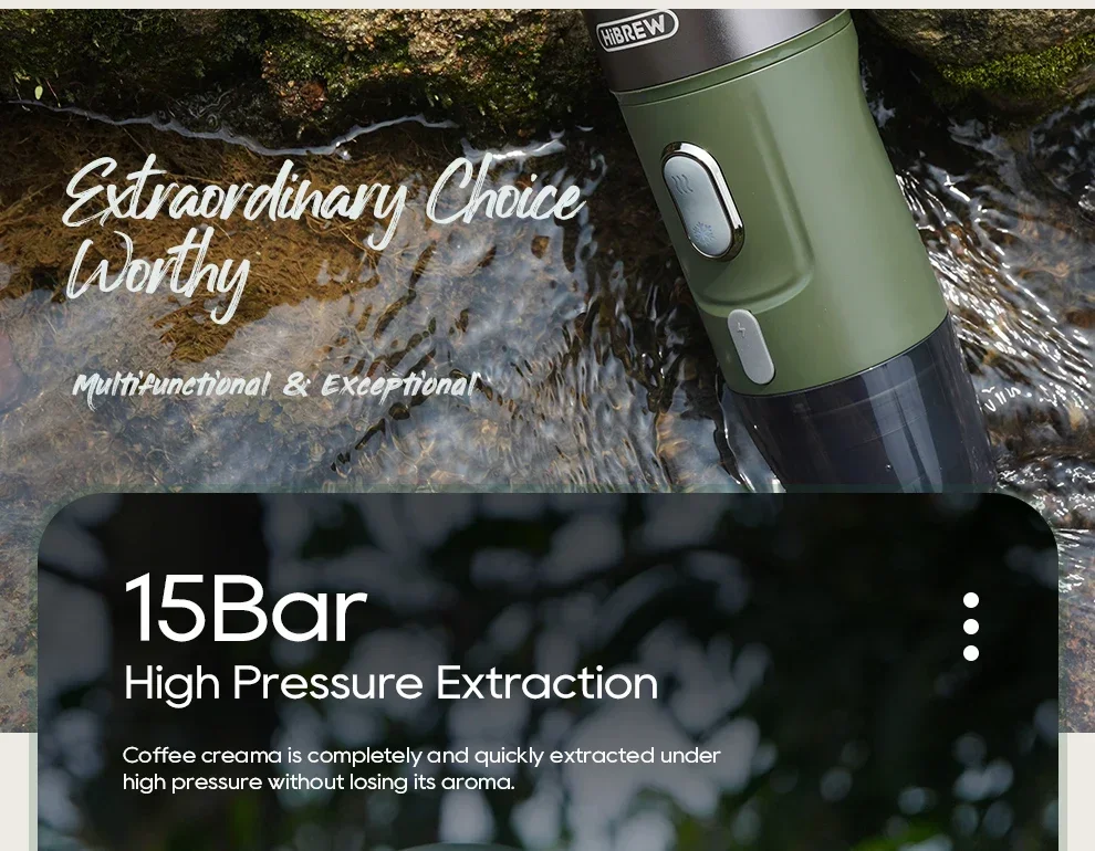 H4B Wireless Electric Car & Home Camping Portable Espress  Dolce Powder Ground Coffee Maker Machine