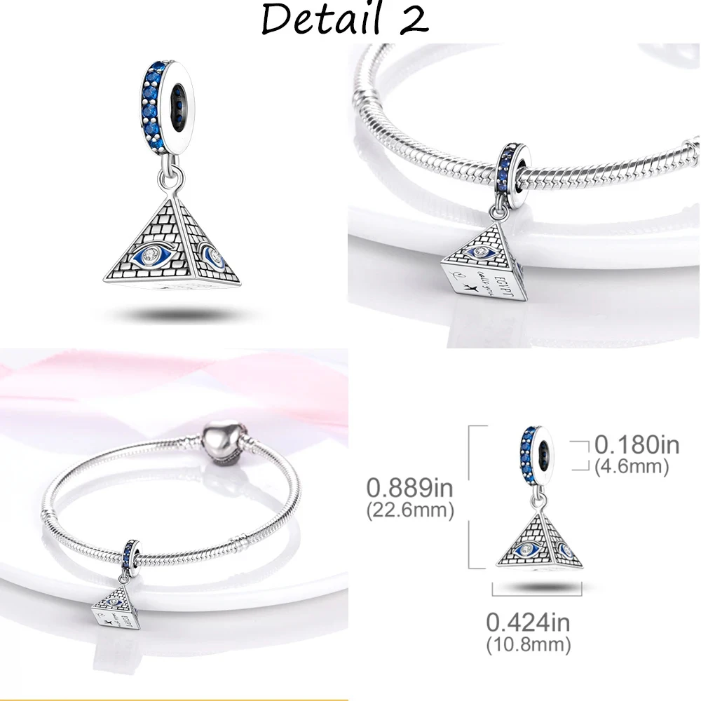 Silver Plated Original Vintage Famous Landmark Colosseum Triomphe Dangle Charm fit Bangle Bracelet Necklace Bead Women Jewelry