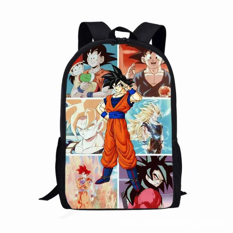 

Dragon Ball Super Cartoon Backpack Boys' Primary School Backpack Kindergarten Bag Game Printed Backpacks Large Capacity Simple