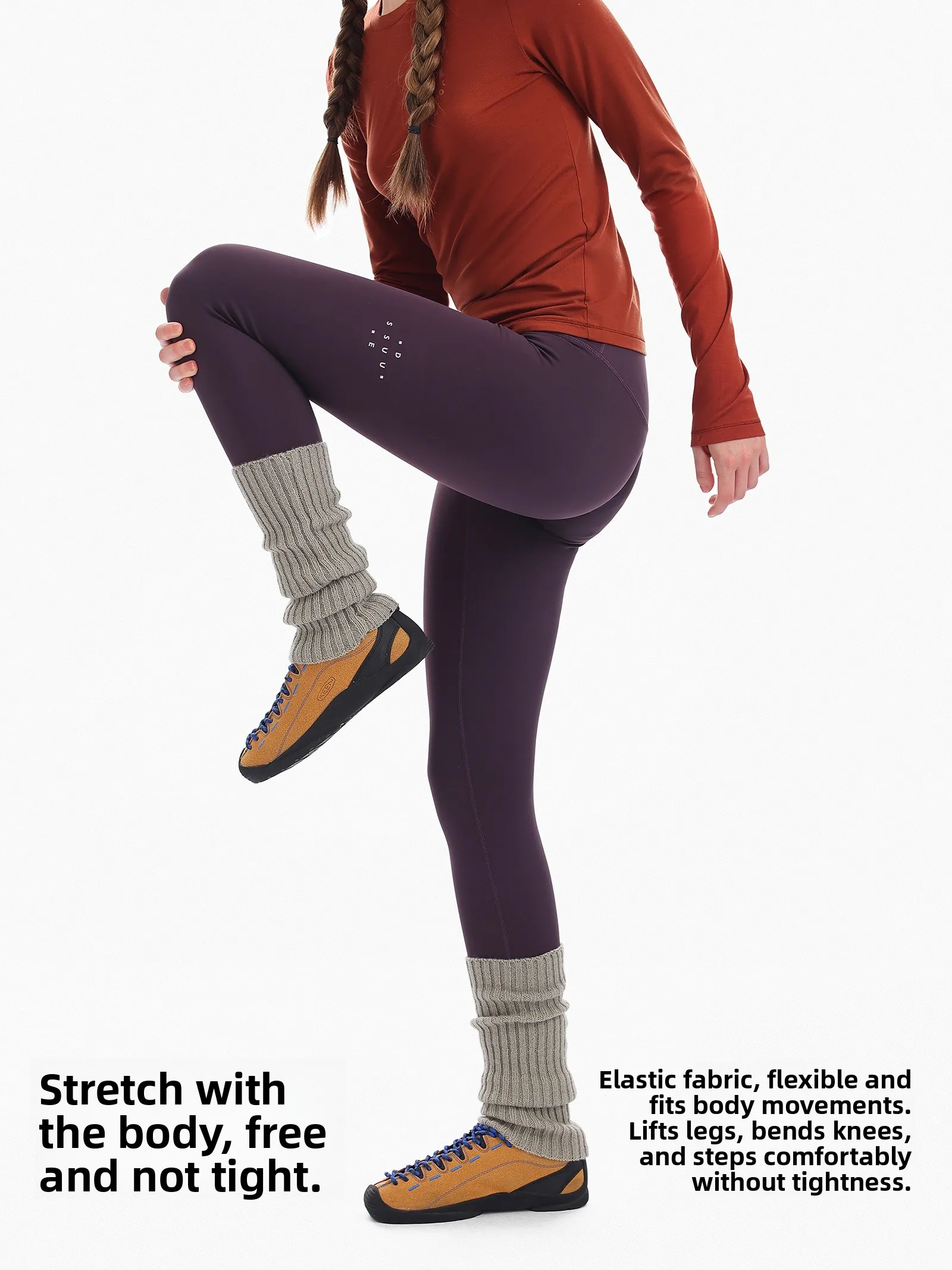 High Waist Thin Fleece Yoga Pants Women's Autumn Training Trousers Casual Lightweight Sports Long Pants Ladies Bottoms
