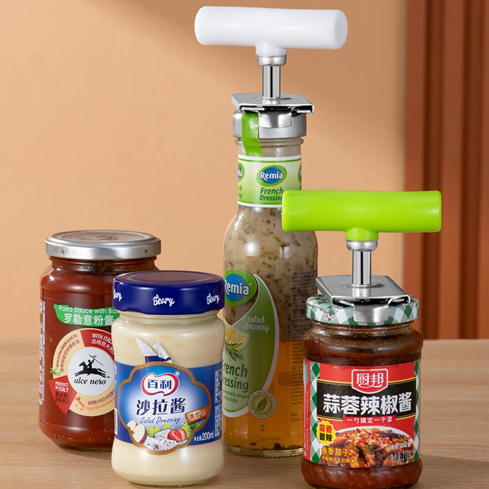 

Многофункциональная открывалка для бутылок из нержавеющей стали, регулируемая крышка, открывалка для банок, экономичный винт, открывалка для консервных банок для кухонных инструментов