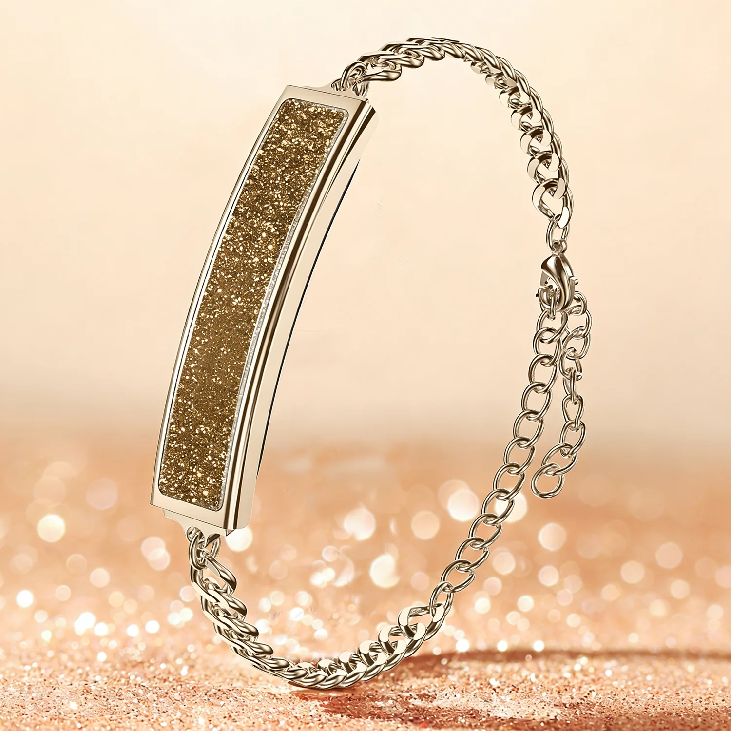 

Fashion Health Couple Smart Bracelet Women, Heart Rate Blood Oxygen Pressure HRV Monitoring, 5ATM Waterproof Multiple Sport Mode