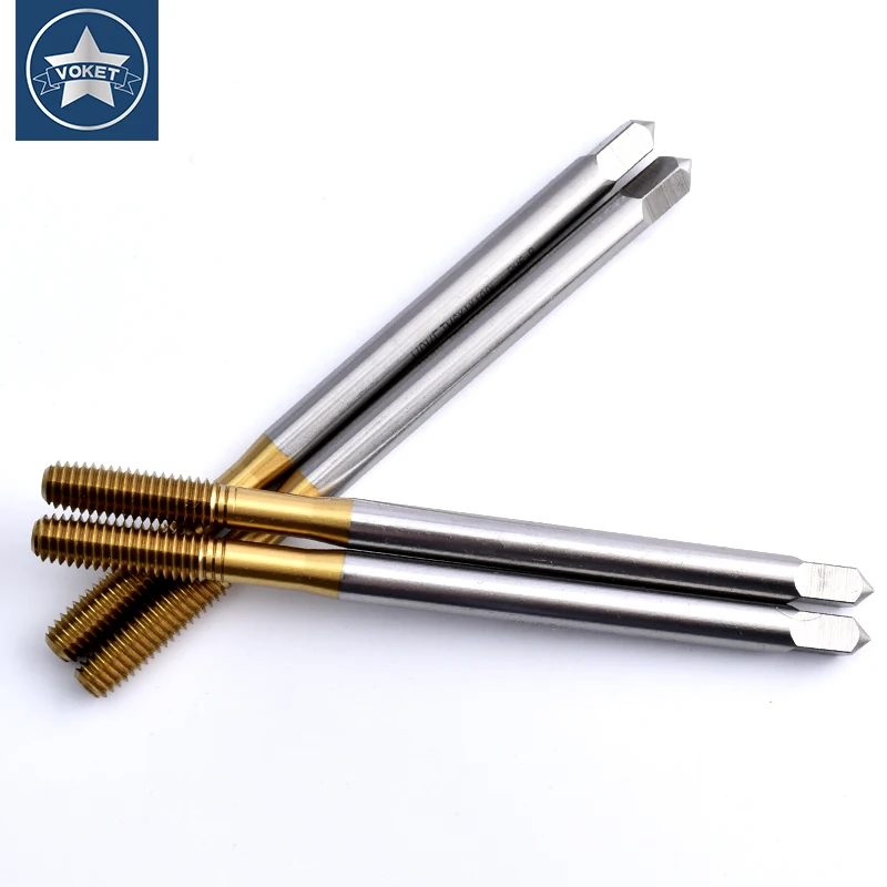 HSSE-M42 JIS Standard Long Shank 100MM With Tin Forming Tap M1.6 M2 M2.5 M2.6 M3 M3.5 M4 M5 M6 M8 M10 M12 Machine Thread Taps