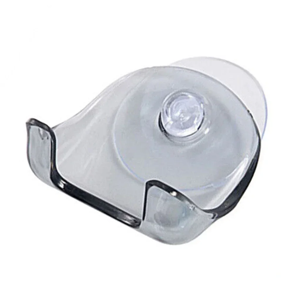 1PCS Wall-mounted Suction Cup Holder 5.5 X 5 X 2cm Plastic Non-puched Shaver Holder Home Supplies Bathroom Accessories