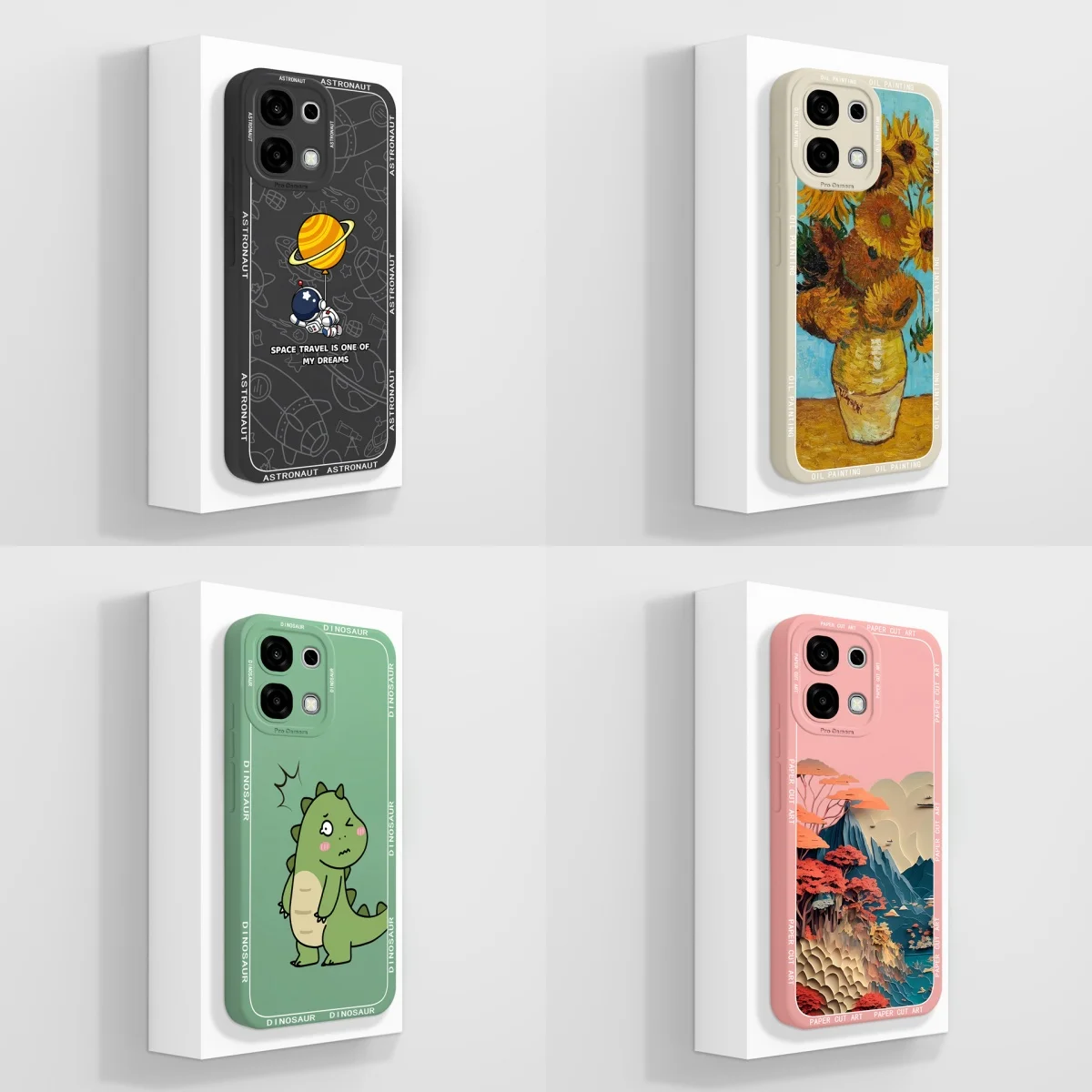 حافظة لهاتف OPPO A6 A6 Pro كارتون ديناصور عباد الشمس مضادة للبصمة غطاء سيليكون سائل أنيق لهاتف OPPO A6Pro OppoA6 Capinha #1