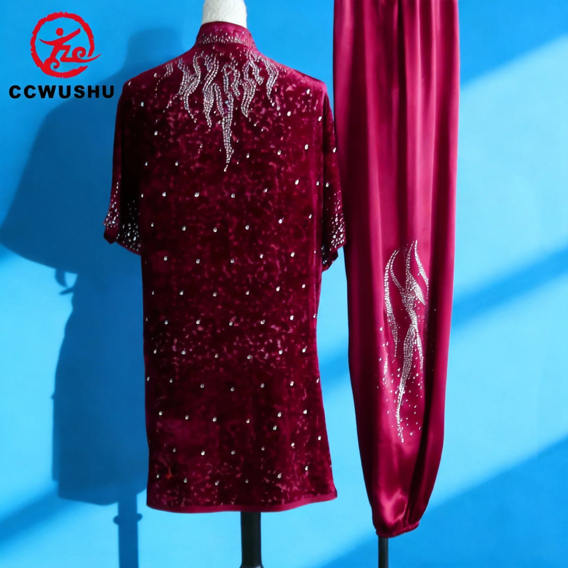 Chinesische Kung-Fu-Kostüme, Wushu-Kleidung, Changquan-Uniform, Kampfkunst-Wettkampfkleidung, bestickte Kungfu-Taolu-Kleidung, CCWUSHU – Detail 9