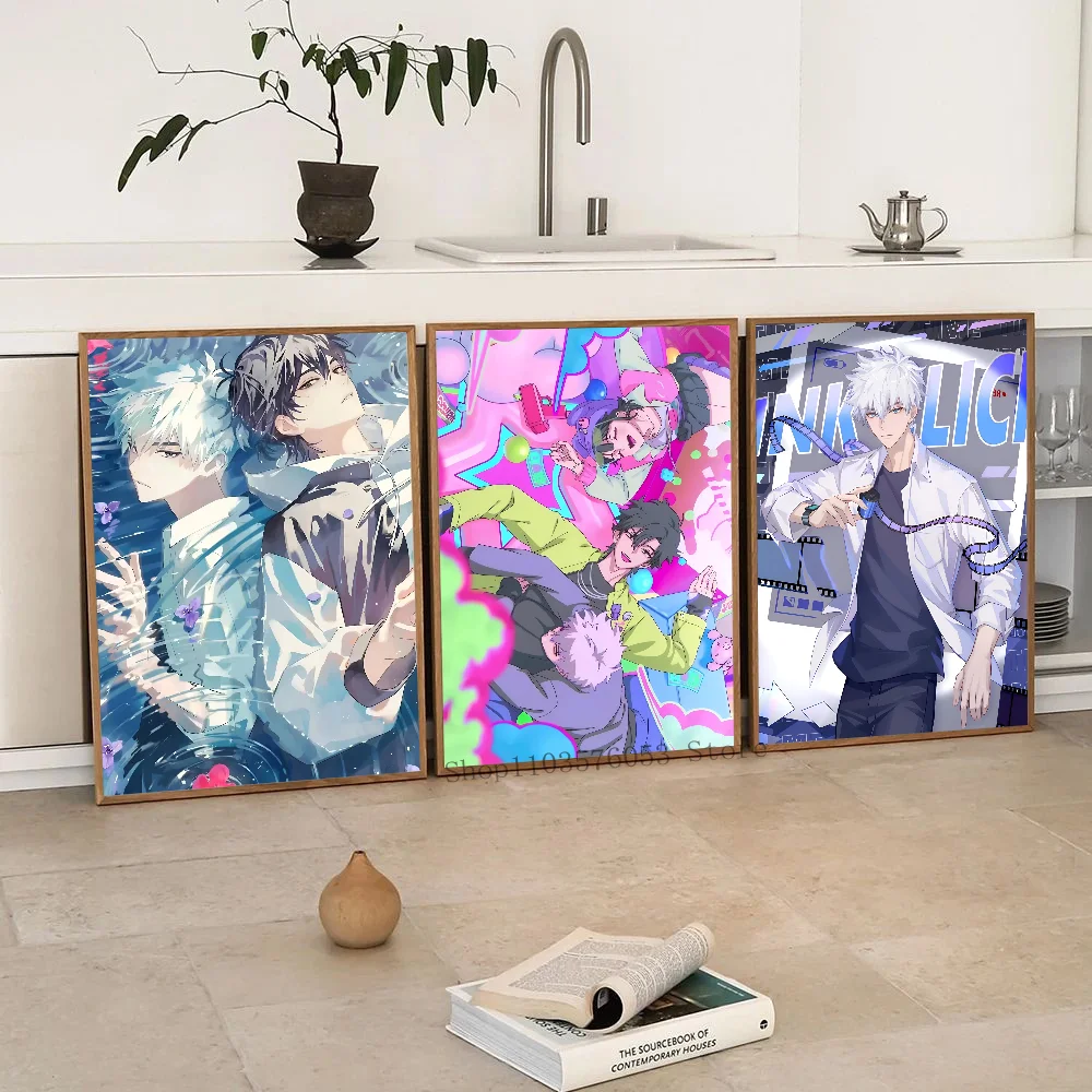 Anime Link Click Posters Stickers Living Room Bedroom Entrance Cafe Wall Art Decoration Painting