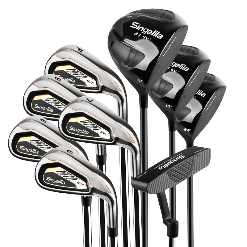 Hot Selling Complete Golf Club Set with Golf Bag 9 Pieces Customized Right Hand Clubs Set for Beginner Golf Players