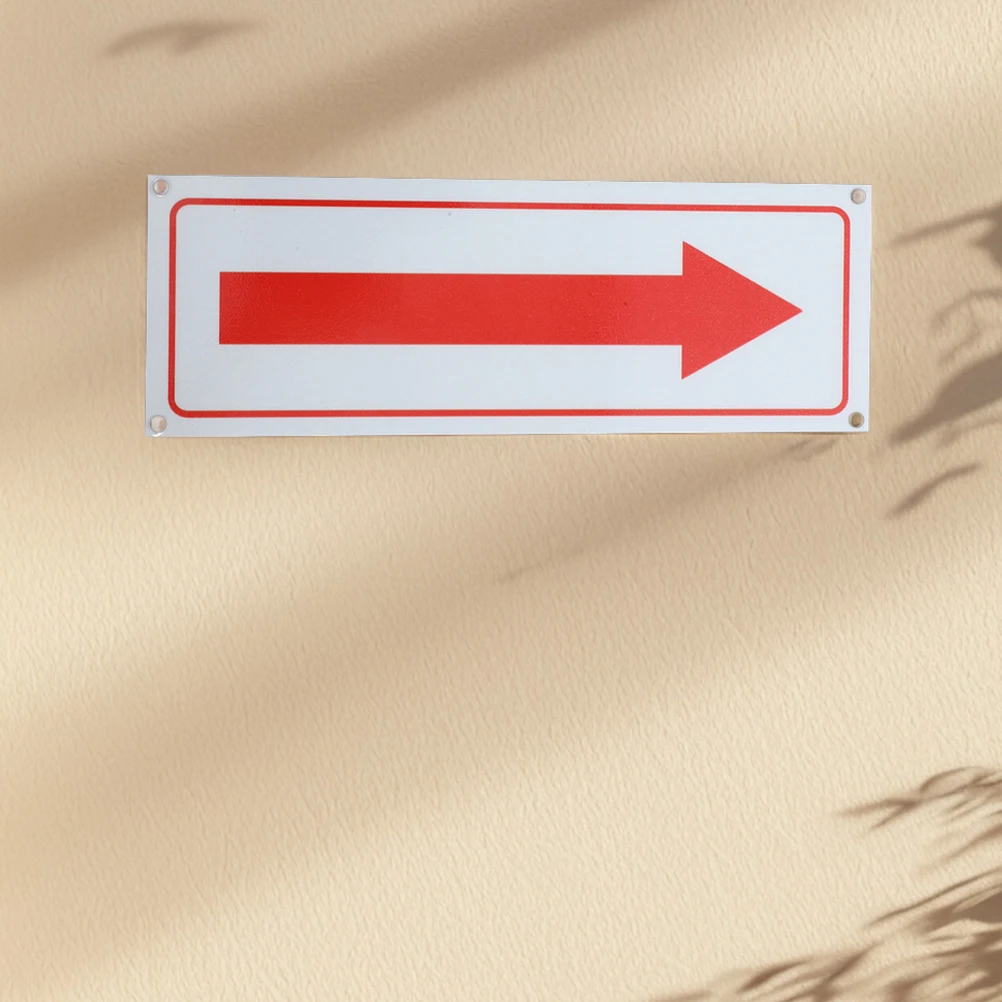 2pcs Arrow Sign Aluminum Clear Directional Safety School Road Sticker Corner Outdoor Metal Reflective Traffic Signs