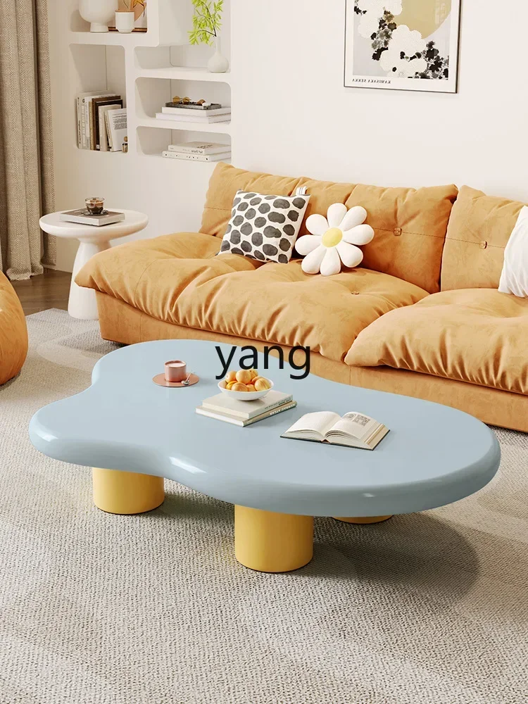 

LMM living room cloud coffee table simple modern small apartment special-shaped tea table new cream style Internet celebrity