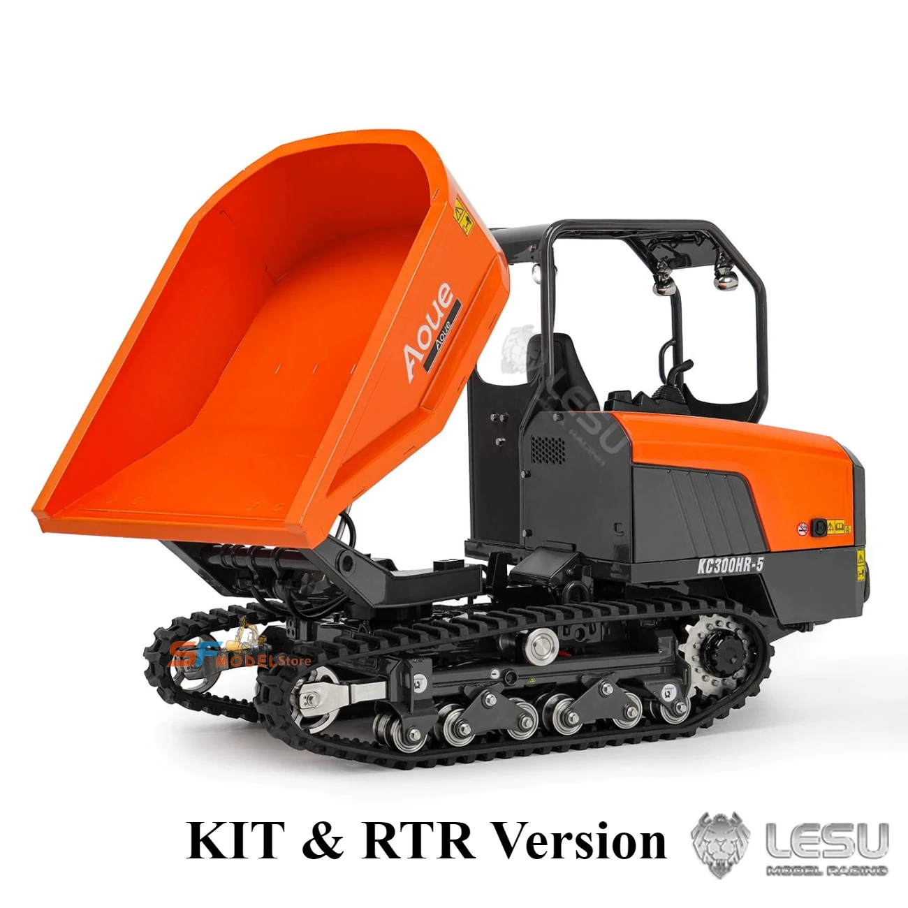 LESU Tracked Dump Truck 1/14 KC300HR-5 Hydraulic RC Dump Truck Metal Model Kit/RTR Version Remote Control Car Toy 2026 New Model