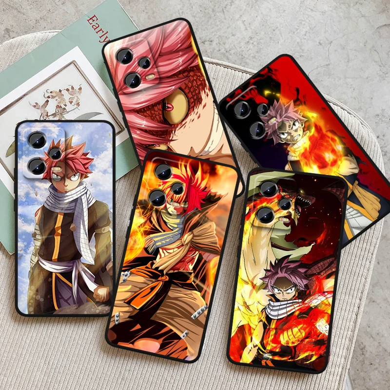 Anime F-Fairy T-Tail Juvenile For Xiaomi Redmi Note 13 12R 12 12S Turbo 11 11T 11S 10 10S Pro Plus 5G Black Back Phone Case