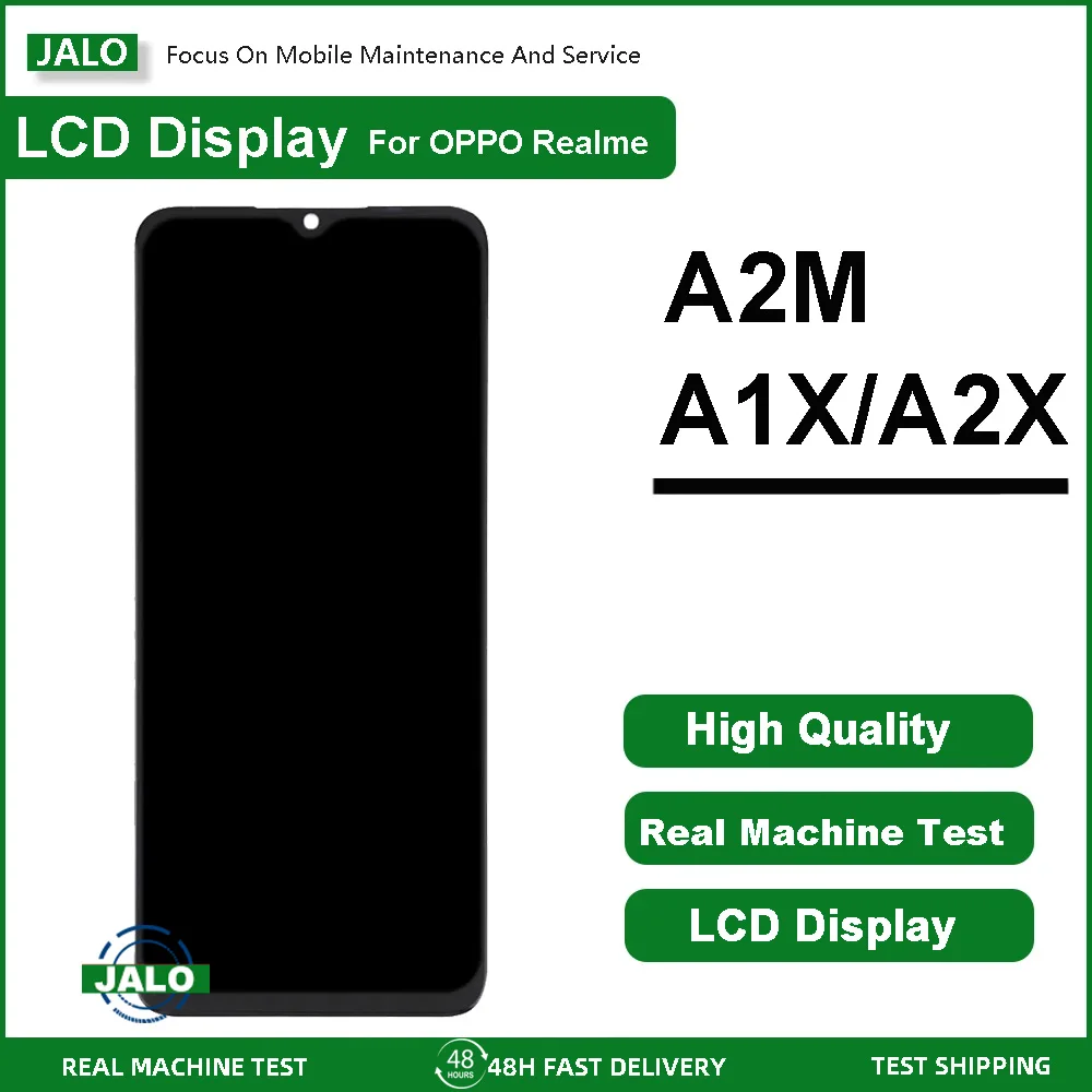 JALO Bildschirmbaugruppe für OPPO A1X A2X A2M A58 A58X A1 Vitality Edition LCD-Display Touchscreen LCD-Panel-Ersatz