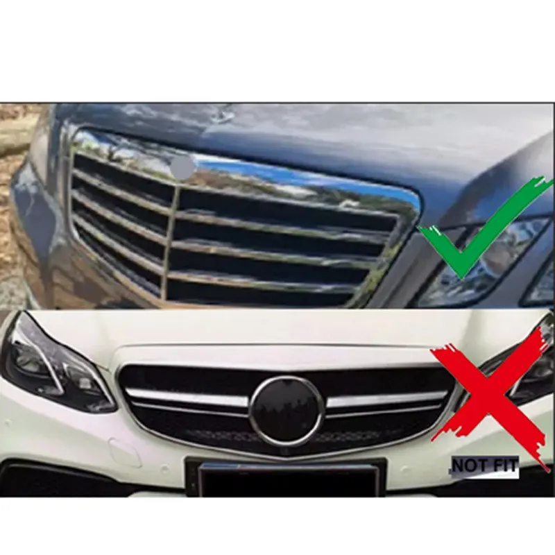 REAL Carbon Fiber Front Grille Air Intake Cover for Benz E-Class W212 E350 E550 E63 AMG 2010-13