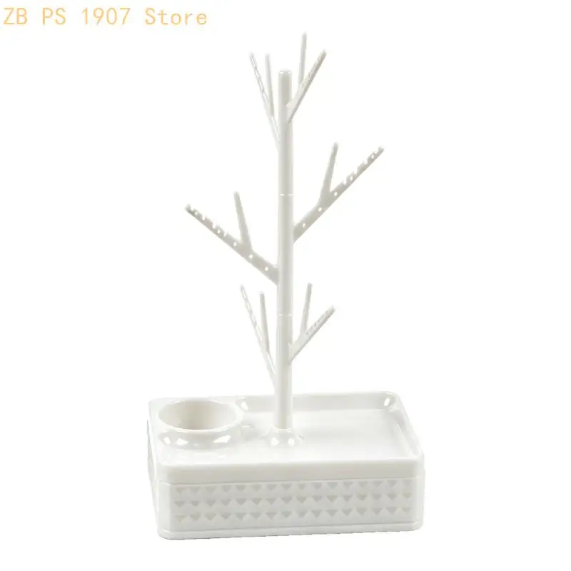 Countertop Jewelry Stand with Rotating Branches for Daily Sorting 55KA