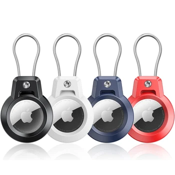Hoes Voor Airtag Houder Met Draadkabel Robuust 360 Beschermende Fit Apple Air Tag Houder Voor Bagage Rugzak Sleutels Airtags Case