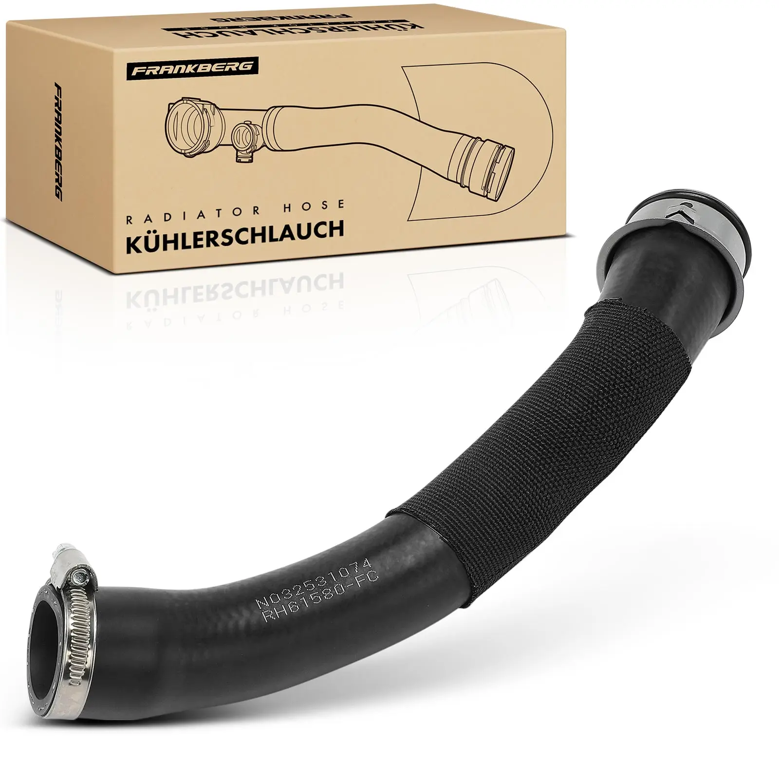 Frankberg 1x Radiatorslang Koelwaterslang Voor Porsche 911 991 718 Boxster Cayman 961580 9P1121623