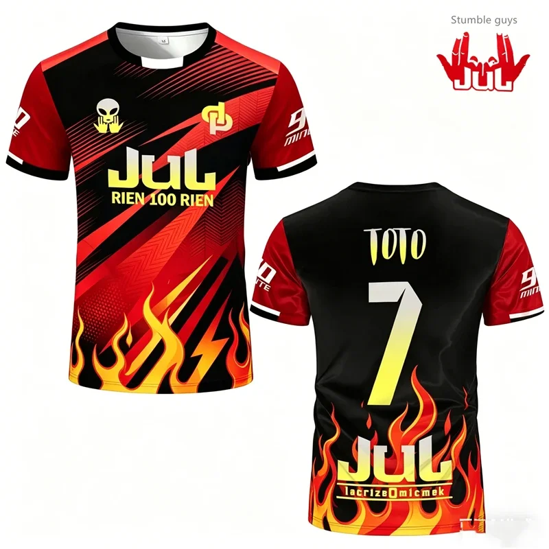 90 Minutes Series MM9 JUL Jersey Men's Summer Outdoor Sports Gym Quick-drying Football Shirt Kids Boys Training T-shirt