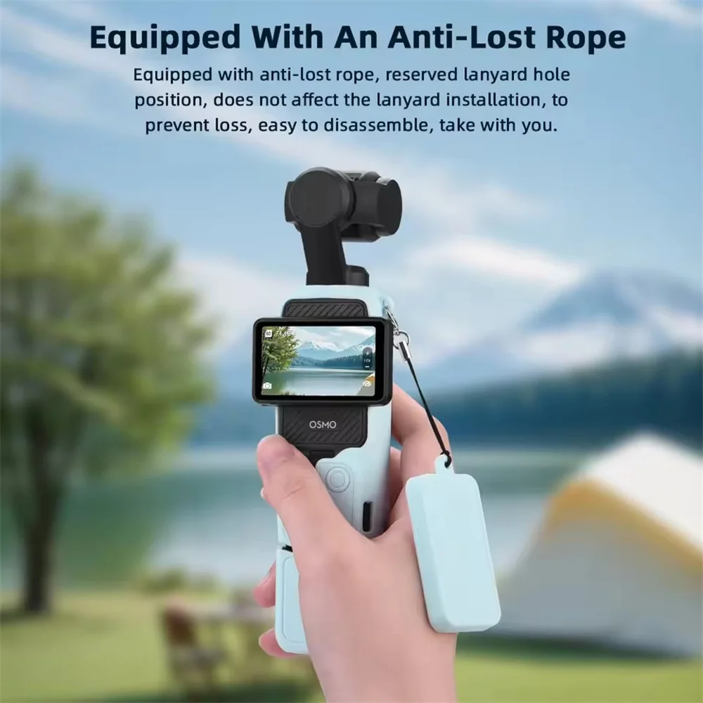 حافظة لهاتف DJI OSMO Pocket 3 من السيليكون غطاء حماية مضاد للخدش لملحقات غطاء الكاميرا Pocket3