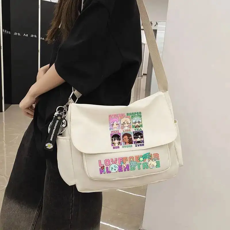 

Anime GAME Alien Stage Anime Shoulder Handbag Travel Bag Student Gifts Students Croosbady Zipper School Bags