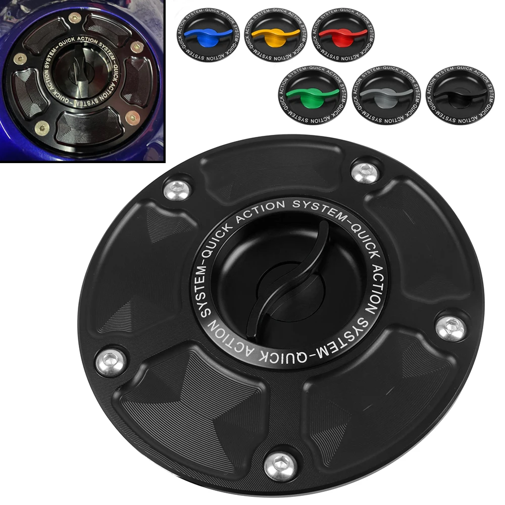 

For Kawasaki Z650 Z1000 Z800 Z750 Z900 NINJA400 650 Z900RS Quick Release Gas Fuel Tank Cap Motorcycle Keyless Oil Tank Cover