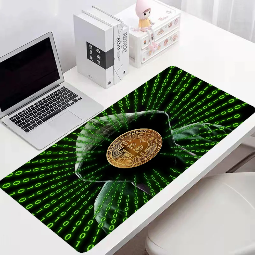 Bitcoin Desktops Mause Pad Gaming Setup Accessories Mousepad Gamer 900x400 Mouse Mats Computer Mat Keyboard Extended Desk Xxl Pc